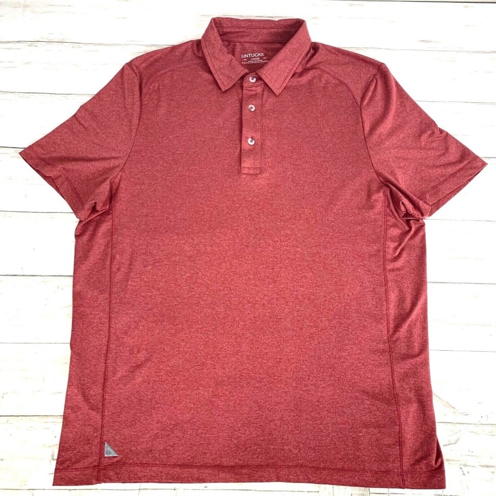 UNTUCKit Red Polo Shirt